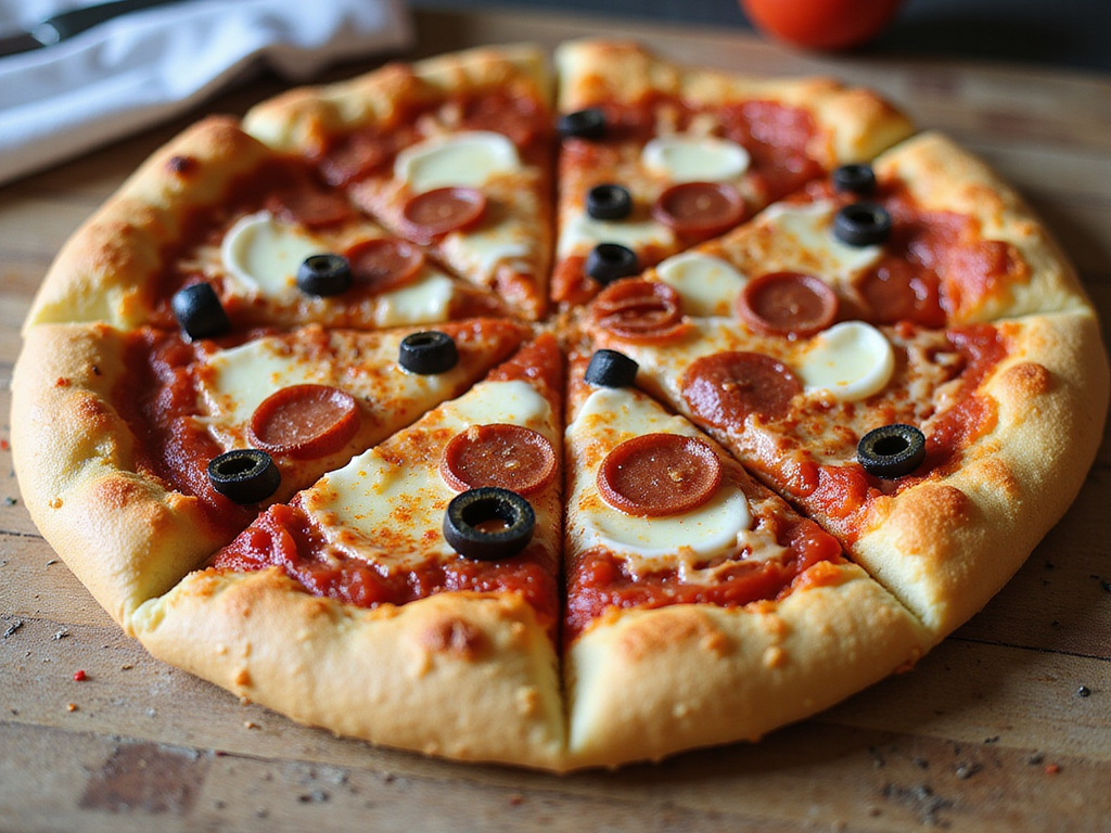 Pizza de Coliflor Keto con Queso Cremoso