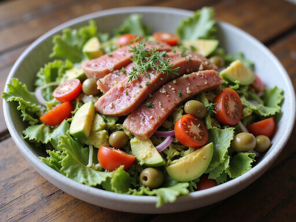 Ensalada Keto de Atún y Aguacate
