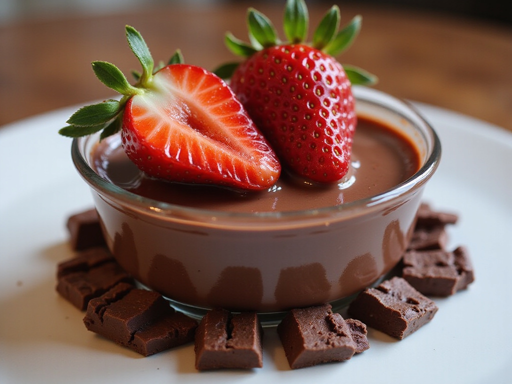 Mousse de Fresa y Chocolate Keto