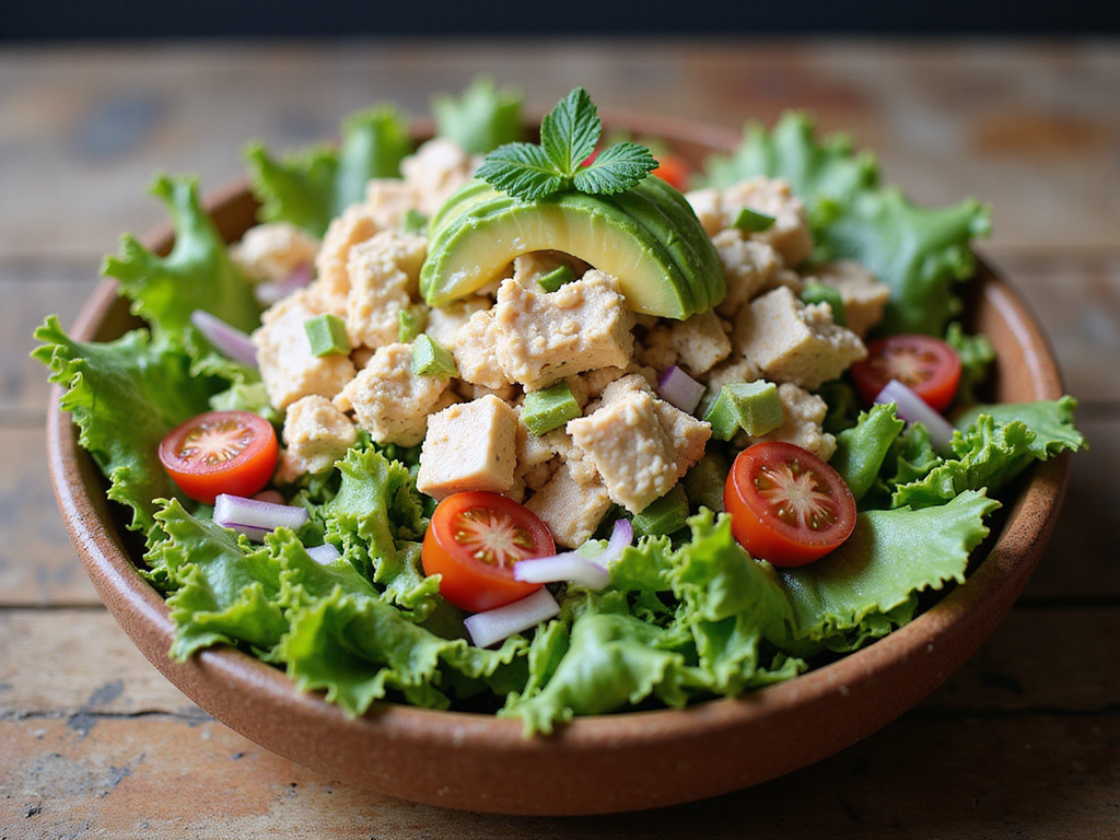 Ensalada de Atún y Aguacate con Queso Fresco Keto