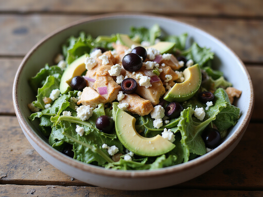 Ensalada de Pollo y Aguacate Keto