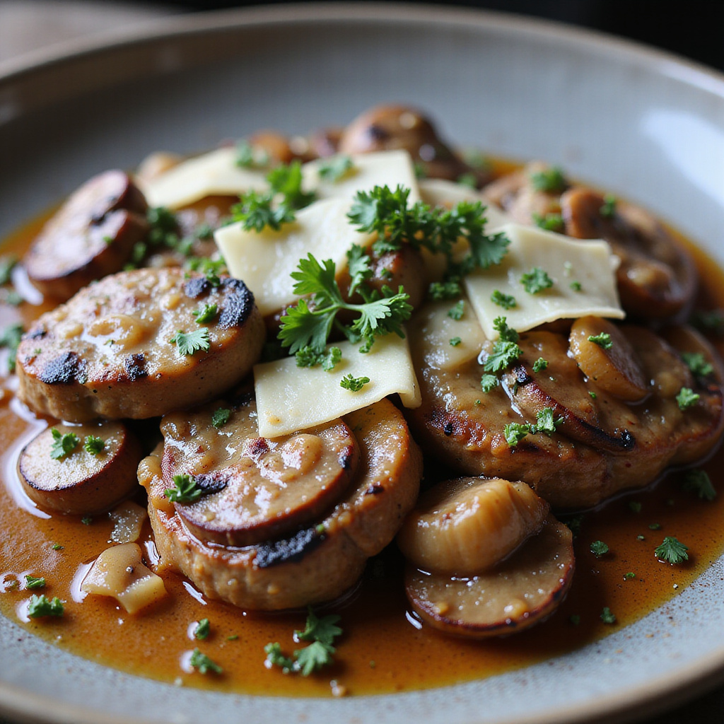 Tournedos de Ternera con Salsa de Champiñones Keto