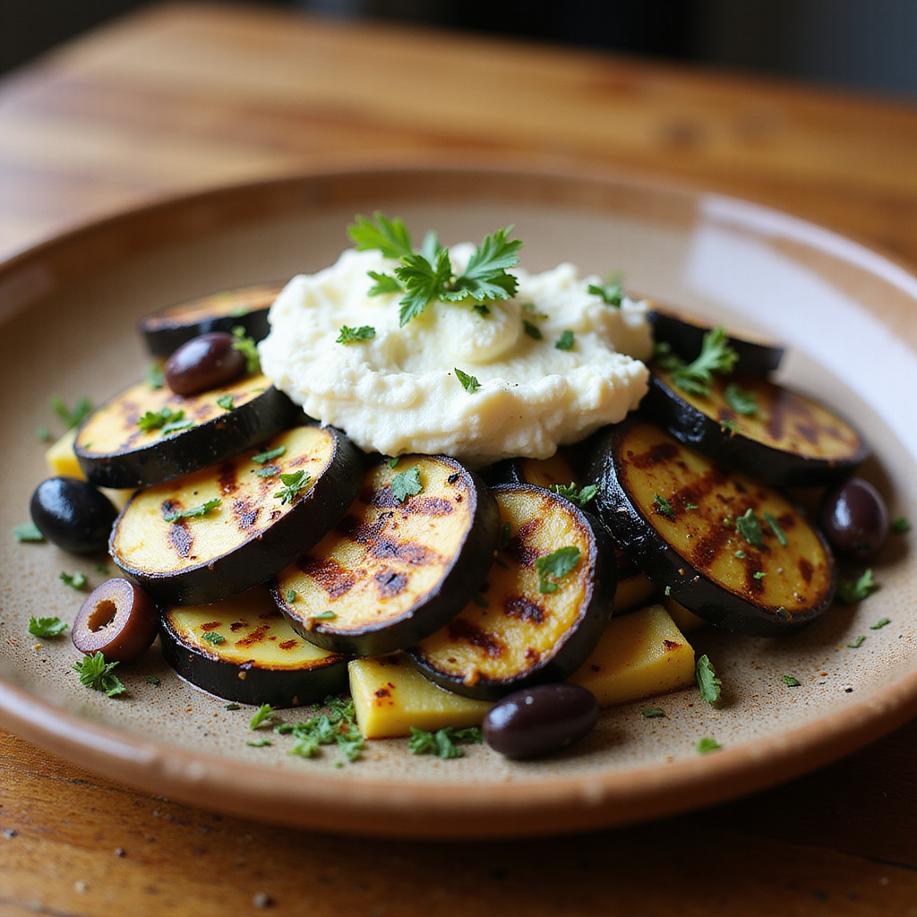 Berenjena y Calabacín a la Parrilla con Queso Fresco Keto