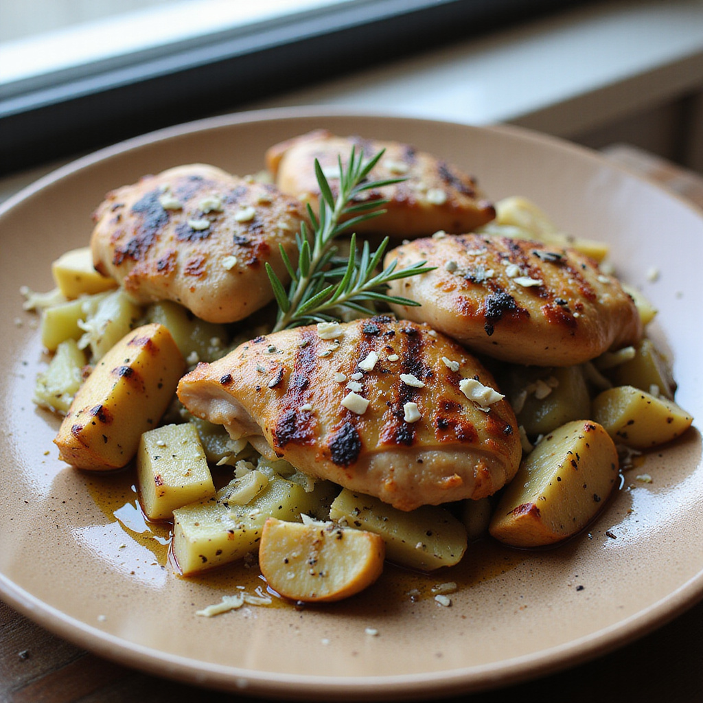 Hinojo y Chirivía Asados con Pollo Keto