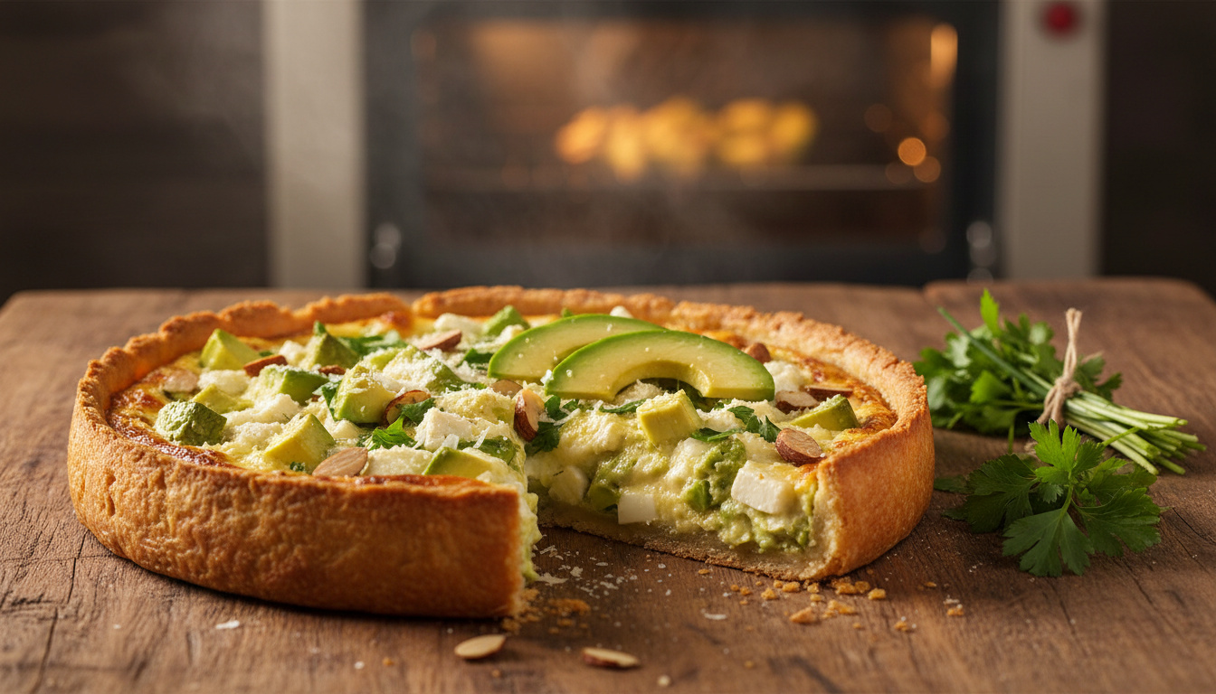 Tarta de Aguacate y Queso Keto