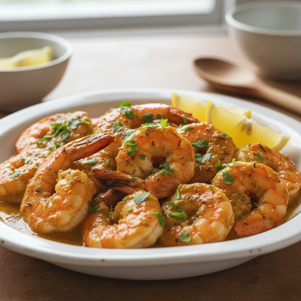 Camarones al Curry Keto