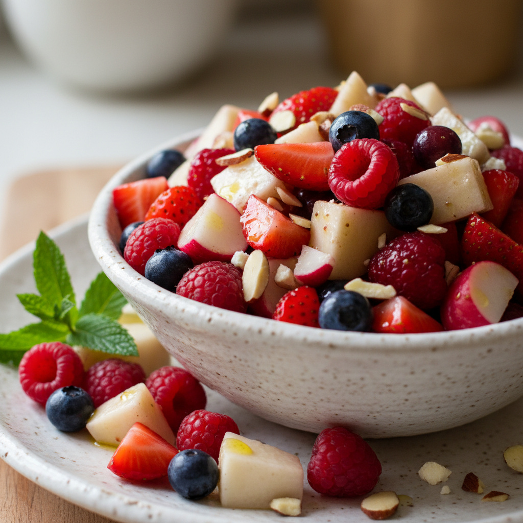 Ensalada de Frutas con Rábanos y Nabos Keto