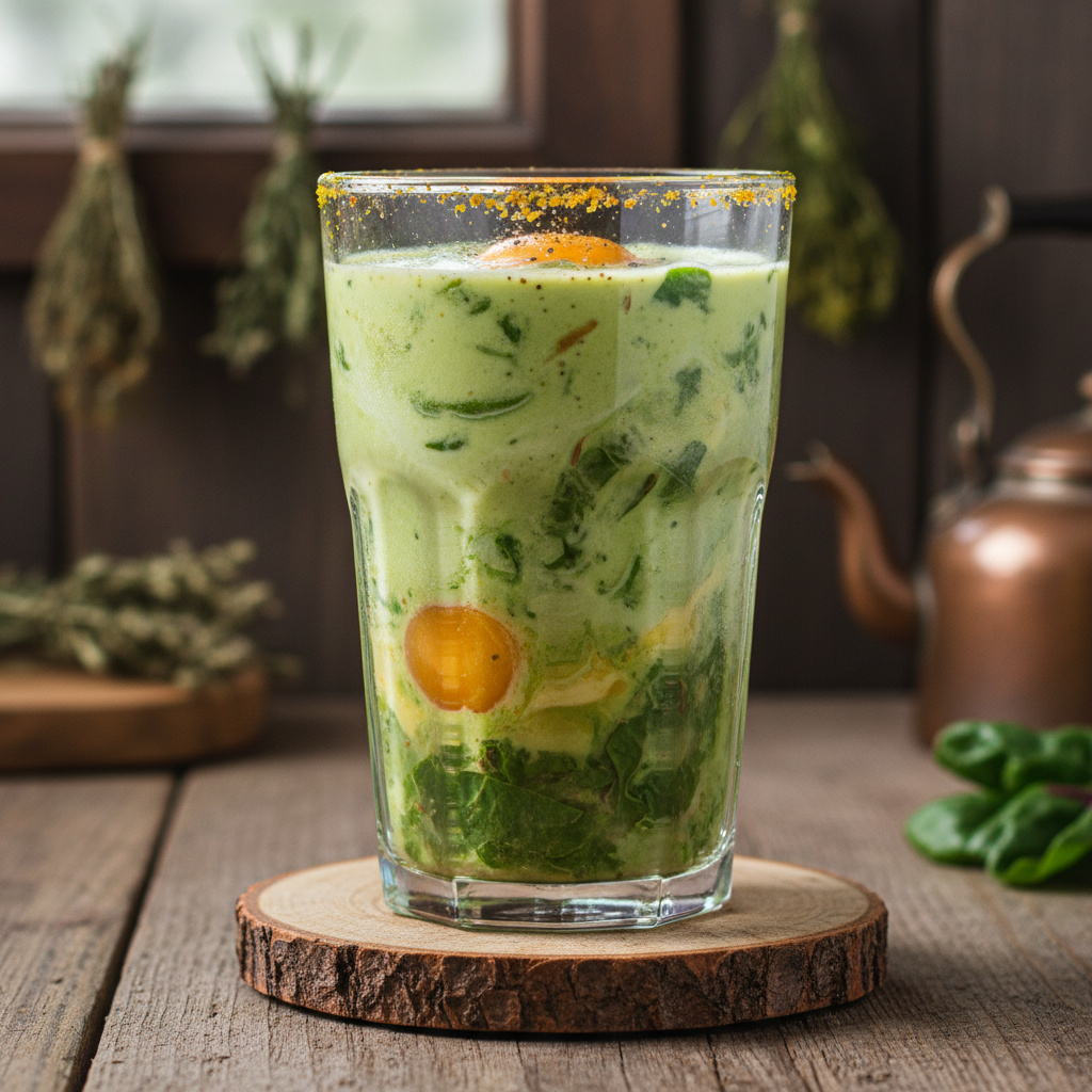 Batido de Acelgas y Grelos con Aguacate Keto