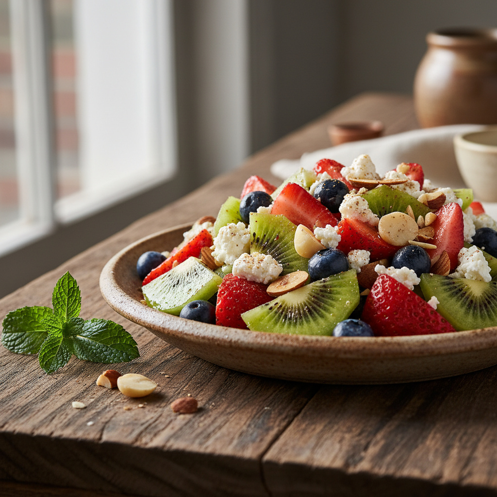 Ensalada de Frutas Keto con Nueces y Queso