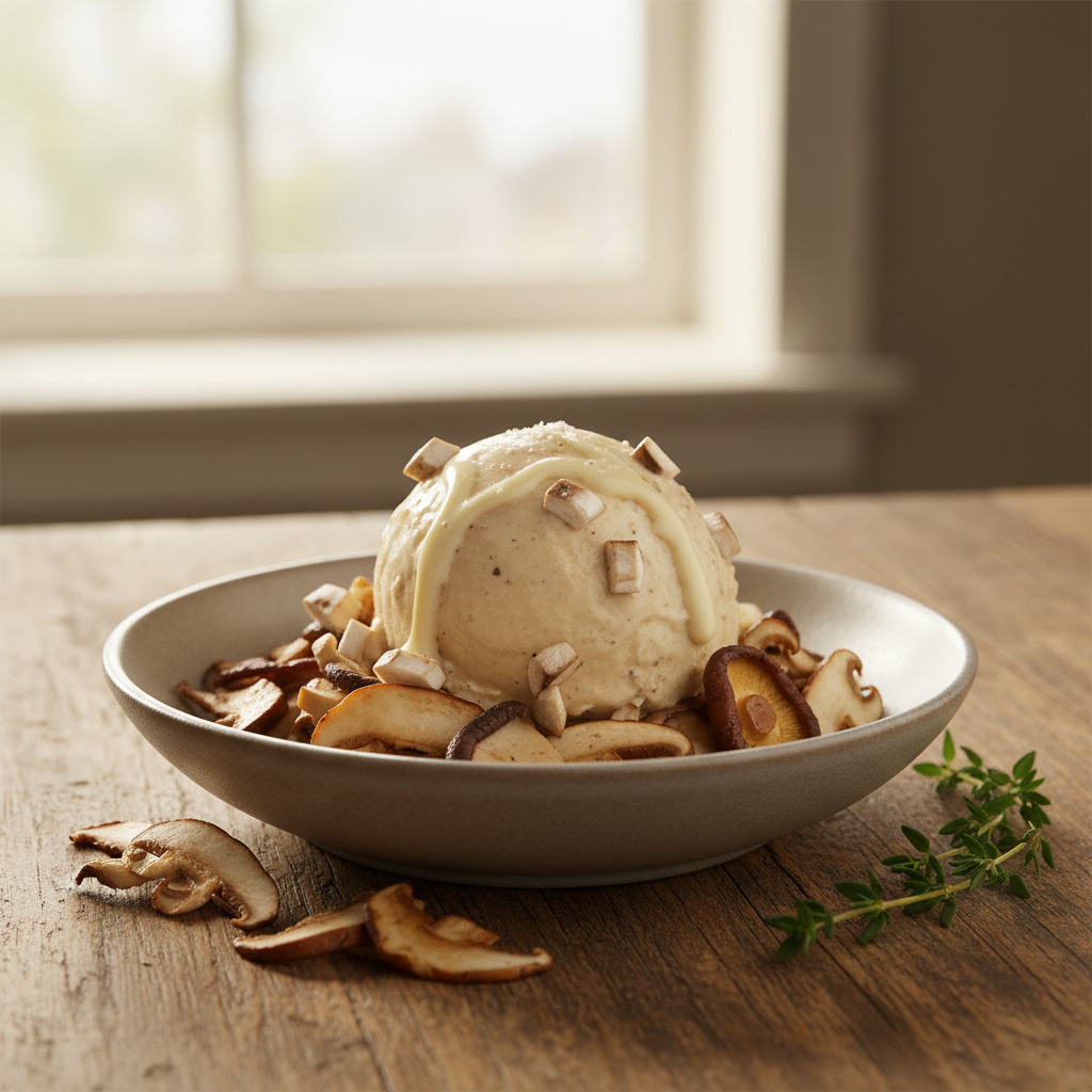Helado de Champiñones y Setas Mixtas