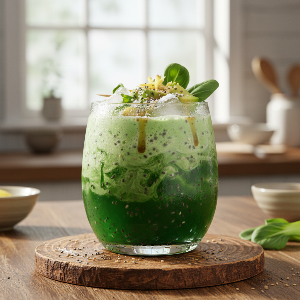 Batido de Bok Choy Asiático Keto