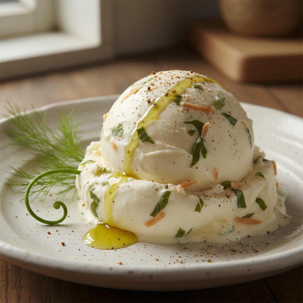 Helado Keto de Hinojo y Chirivía