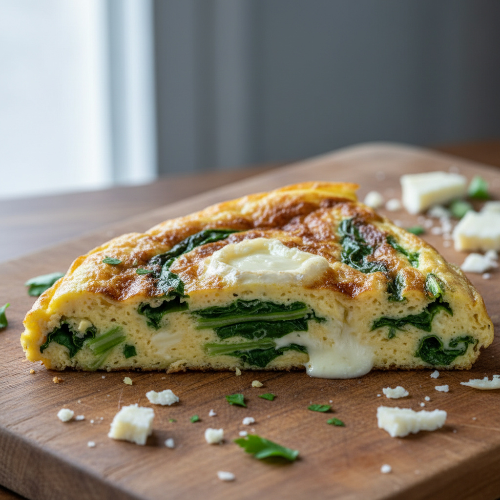 Tortilla de Acelgas y Queso de Cabra Keto