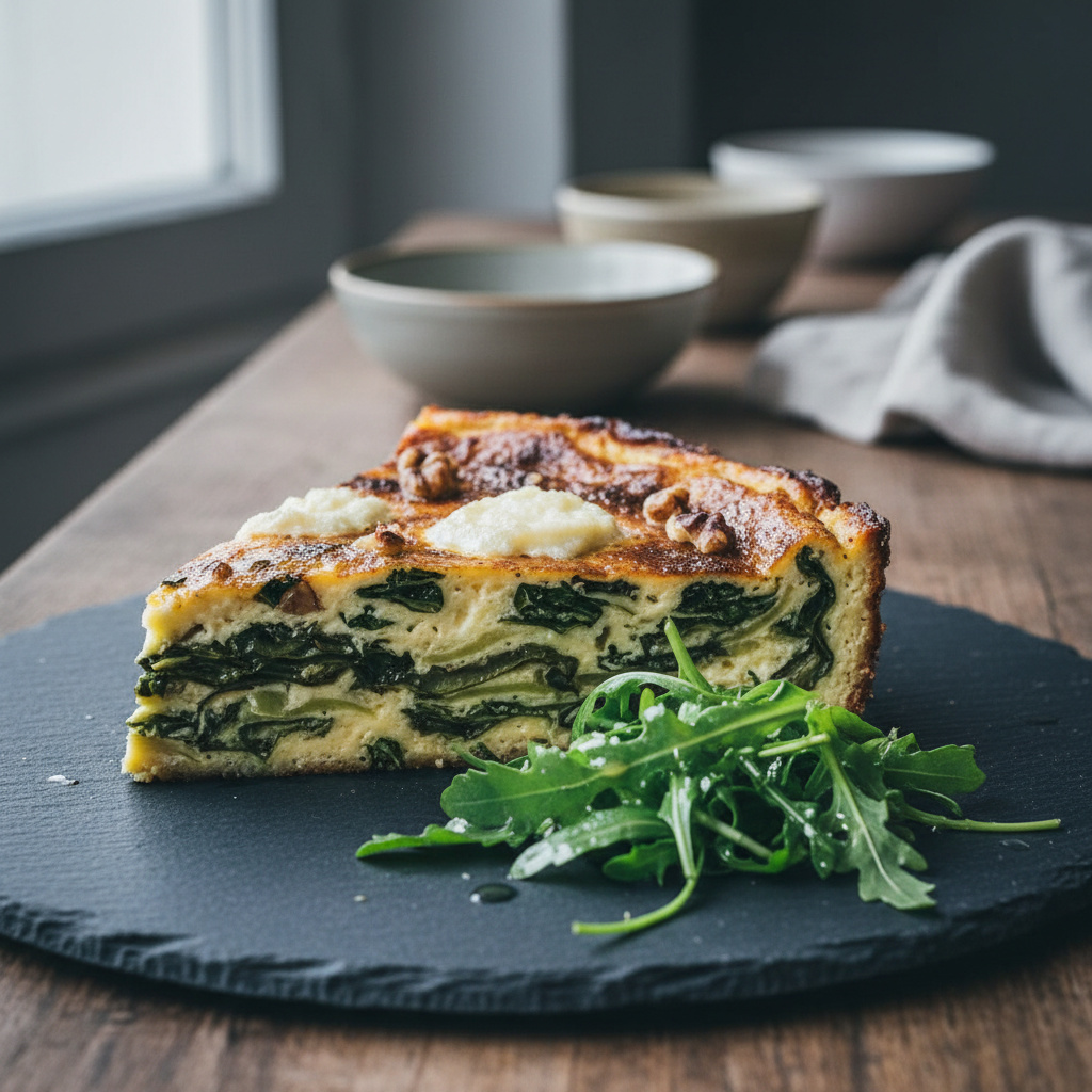 Pastel de Acelgas y Queso de Cabra Keto
