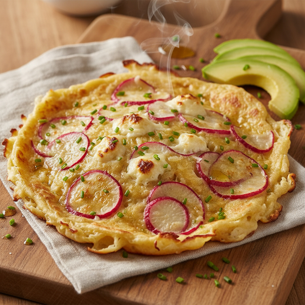 Tortillas de rábanos y nabos Keto