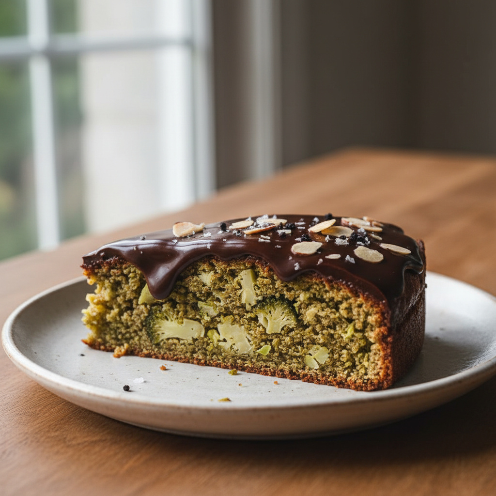 Pastel de Brócoli y Coliflor con Chocolate