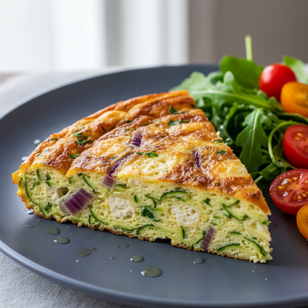 Frittata de Calabacín y Queso Manchego Keto