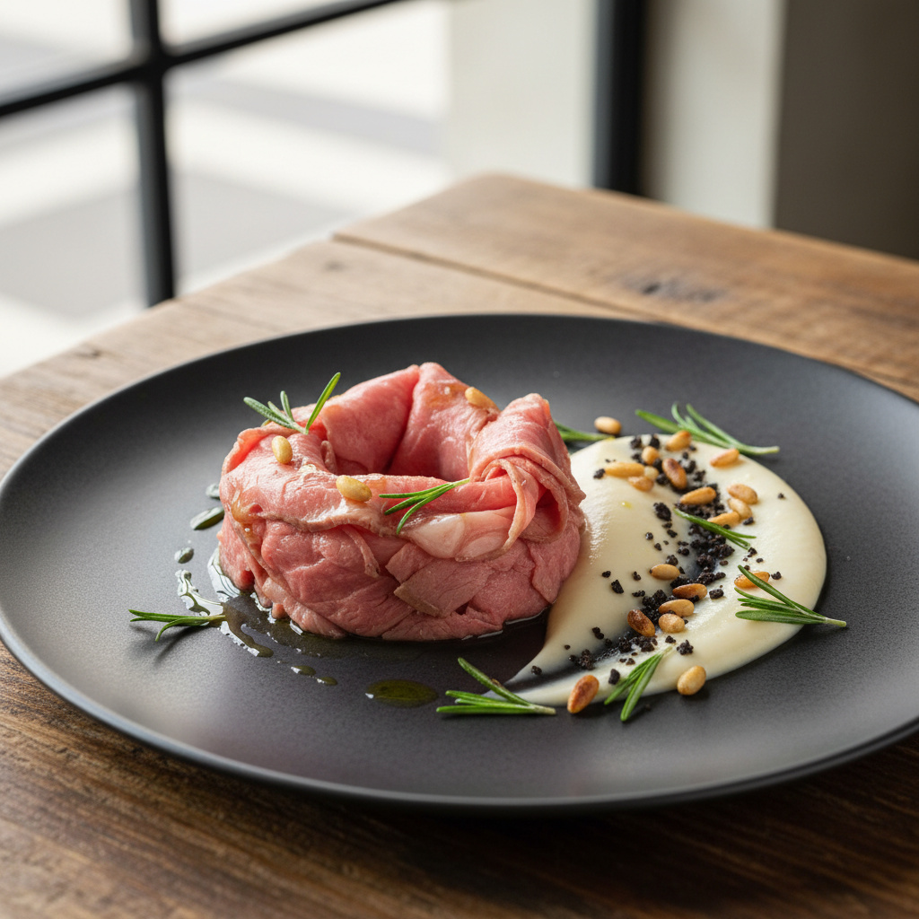 Coulant de Cordero con Crema de Chirivía y Romero