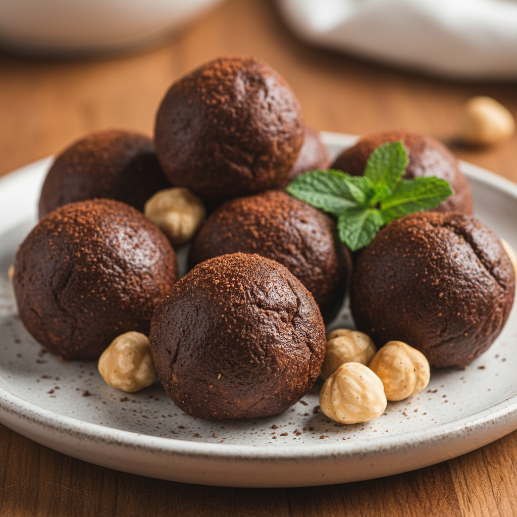 Trufas de Avellana y Cacao Keto