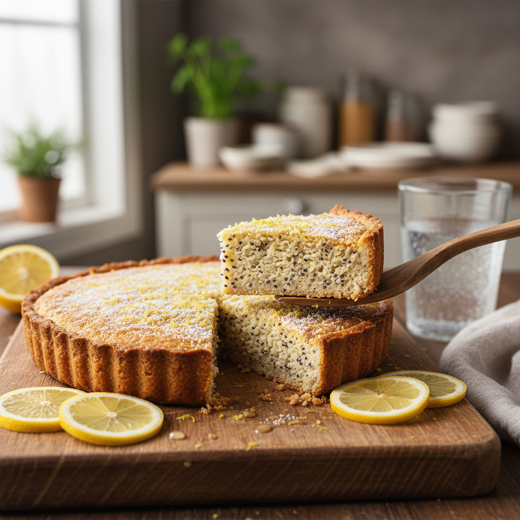 Tarta de Limón y Semillas de Chía Keto