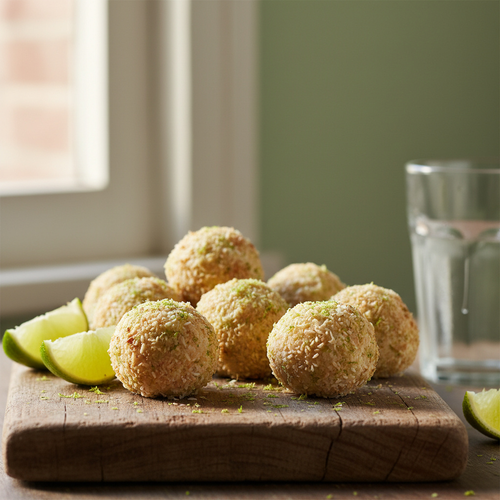 Trufas de Coco y Lima Keto