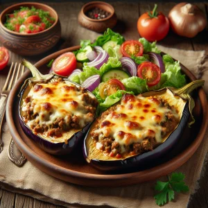 Berenjenas rellenas keto, sabrosas y saludables