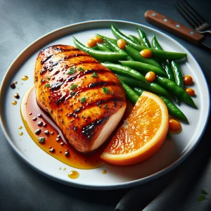 Pollo a la naranja keto, jugoso y sin azúcar