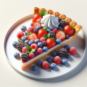 Tarta de frutas keto, fresca y sin azúcar