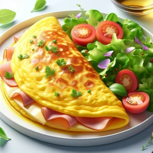 Tortilla de jamón keto, rápida y fácil