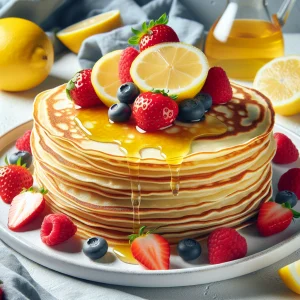 Crepes de limón keto, ligeros y deliciosos