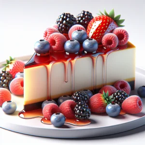 Tarta de queso y frutos rojos keto, cremosa y sin azúcar