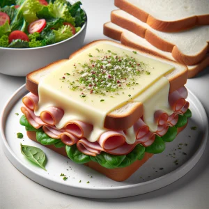 Tostadas de jamón y queso keto, crujientes y sabrosas