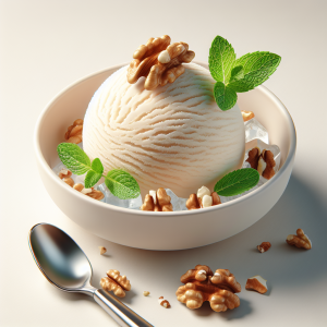 Helado de nuez keto, cremoso y sin azúcar