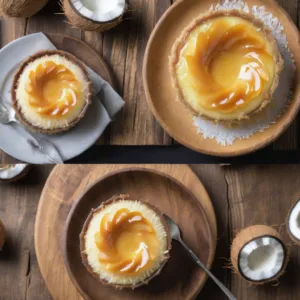 Flan de Coco y Almendra Keto