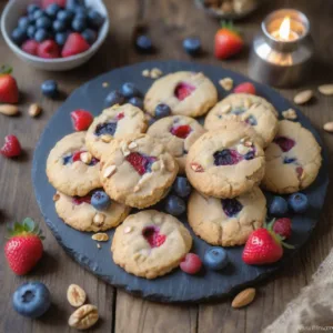 Galletas de Frutas Rojas y Nuez Keto