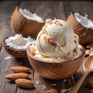 Helado de Coco y Almendra Keto