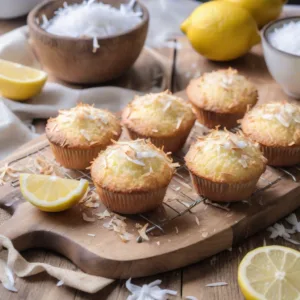Muffins de Limón y Coco Keto