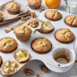 Muffins de Nuez y Naranja Keto