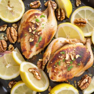 Pollo con Limón y Nuez Keto