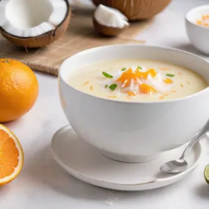 Sopa de Naranja y Coco Keto