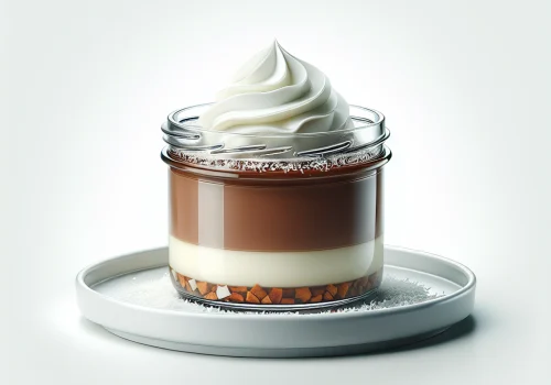 Flan de coco y chocolate keto, cremoso y sin azúcar