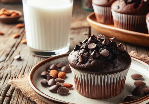 Muffins de chocolate keto, esponjosos y sin azúcar