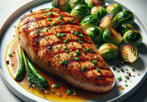 Pollo al ajillo keto, jugoso y sabroso