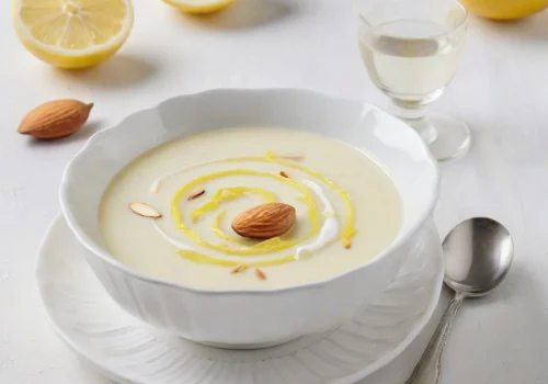 Sopa de Limón y Almendra Keto